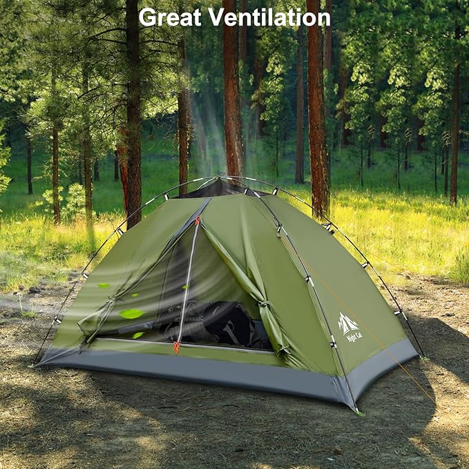 Night Cat Upgraded Backpacking Tents 1 2 Persons Easy Clip Setup Camping Tent Adults Scouts Heavy Rainproof Compact Lightweight