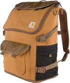 Carhartt 35L Nylon Workday Backpack, Durable Water-Resistant Pack with 15" Laptop Sleeve and Adjustable Shoulder Straps, Carhartt Brown