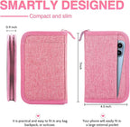 Passport Holder for Travel, Women Rfid Blocking Passport Wallet, Travel Essentials Premium Wallets, Waterproof Passport Holders Bag for Men Traveling, Travel Document Organizer Credit Cards Case