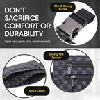 Luxury Travel Wallet – Hidden Money Belt, RFID-Blocking, Anti-Theft Passport Holder for Men & Women (Black Crest)
