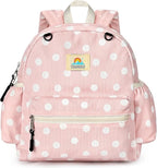 STEAMEDBUN Corduroy Toddler Backpack for Girls 2-4: Kids backpack for Boys Girls - 12 inch Preschool Kindergarten Backpacks - Polka Dot