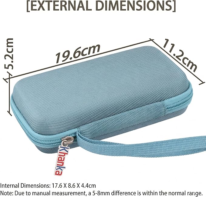 khanka Travel Case for Anker Power Bank, 20,000mAh Portable Charger,Case Only (Violet)
