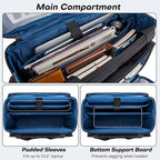 GMAK Teacher Briefcase, Teacher Tote Bags with 15.6 Inch Laptop Compartment, Scrapbook Tote Craft Organizer with Pockets
