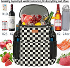Camping Cooler Backpack 30 45 Cans, Soft Backpack Coolers Insulated Leak Proof Travel Cooler Bag Waterproof Lunch Picnic Beach Work Trip Thermal Bag Drink Beverage Beer Bag Cooler