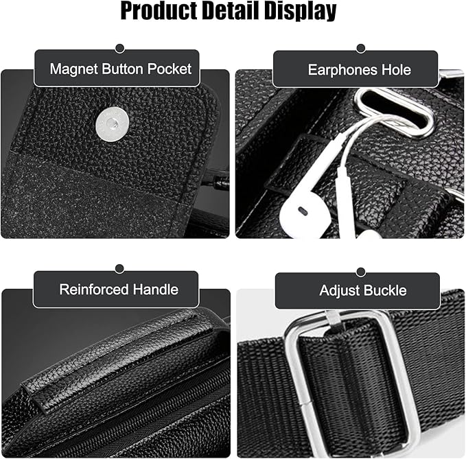FANDARE Retro Briefcase Men Messenger Bag PU Leather Handbag