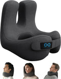 Everlasting Comfort Upgraded Neck Pillow for Airplanes – Memory Foam Travel Headrest for Flying – Portable Multi-Position Travel Pillows with 360°Support – Long Flight Essentials for Sleep & Home Use