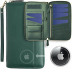 Travel Document Organizer - RFID Passport Wallet Case Family Holder Id Wristlet