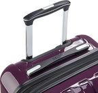 DELSEY PARIS Helium Aero Hardside Expandable Luggage with Spinner Wheels, Plum, Carry-On Plus 21 Inch