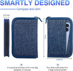 Passport Holder for Travel, Women Rfid Blocking Passport Wallet, Travel Essentials Premium Wallets, Waterproof Passport Holders Bag for Men Traveling, Travel Document Organizer Credit Cards Case