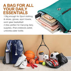 BeeGreen Marrs Green Drawstring Backpack Gym Bag For Men & Women – Sports Sackpack with Mesh Water Bottle Holder & 2 Zippered Pockets – Large 16x20 Inch Cinch String Backpack
