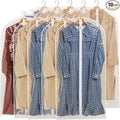 All Clear Garment Bags for Hanging Clothes, 48" Suit Bags for Closet Storage, Plastic Dustproof Suit Cover Bags, Clothes Protectors Bag with zipper for Coats, Jackets, Shirts（10 Packs）