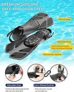 Ubekezele Snorkeling Gear for Adults Men Women,4 in 1 Snorkel Set with Panoramic View Diving Mask Anti-Fog Anti-Leak,Dry Top Snorkel,Fins and Travel Bag for Swimming,Snorkeling and Travel Diving
