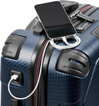 Traveler's Choice Maxporter II Polycarbonate Hardside Trunk with Spinner Wheels, Navy, 22-Inch Carry-on Luggage