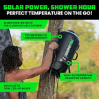 Rhino USA 5 Gal / 20L Portable Solar Camp Shower - Essential for Camping, Festivals, Overlanding, Beach Trips, Outdoor Shower and more!