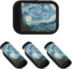 2Pcs Luggage Handle Wrap Suitcase Identifier Handle Covers Tags Soft Travel Bags Luggage Handle Gripper Accessories for Airplane Flying Starry Night