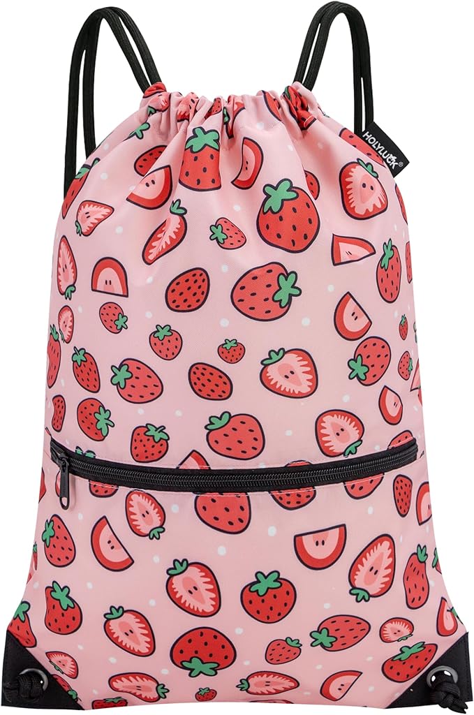 HOLYLUCK Drawstring Backpack Bag Sport Gym Sackpack