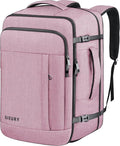 Carry On Backpack, 40-50L Travel Backpack for Men & Women, Expandable Backpack For Airplanes, 17 Inch Laptop Backpack, Luggage Suitcase 40L Daypack Lightweight Business Weekender Bag, Light Pink