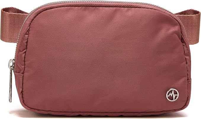 Pander Everywhere Belt Bag for Women, Fashion Waist Packs, Crossbody Bags with Adjustable Strap (Mauve).