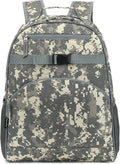 FlowFly Kids Backpack for Toddler Boys Girls, Simple Lightweight Bookbag for Daycare Kindergarten Elementary School Travel, Small Modern Bag (Large), Digital Camo