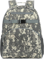 FlowFly Kids Backpack for Toddler Boys Girls, Simple Lightweight Bookbag for Daycare Kindergarten Elementary School Travel, Small Modern Bag (Large), Digital Camo