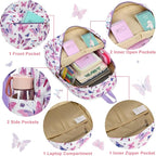 CAMTOP Preschool Backpack for Kids Girls Butterfly Toddler Backpacks Kindergarten School Bookbags(Age 3-8, Colorful Butterfly)
