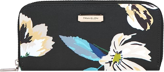 Travelon RFID Blocking Single Zip Wallet