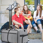 120L Travel Duffle Bag for Men, Large Foldable Duffel Bag for Travel with Shoe Compartment Overnight Weekender Bag Gym Bag for Men Women Waterproof & Tear Resistant (Gray, 120L)