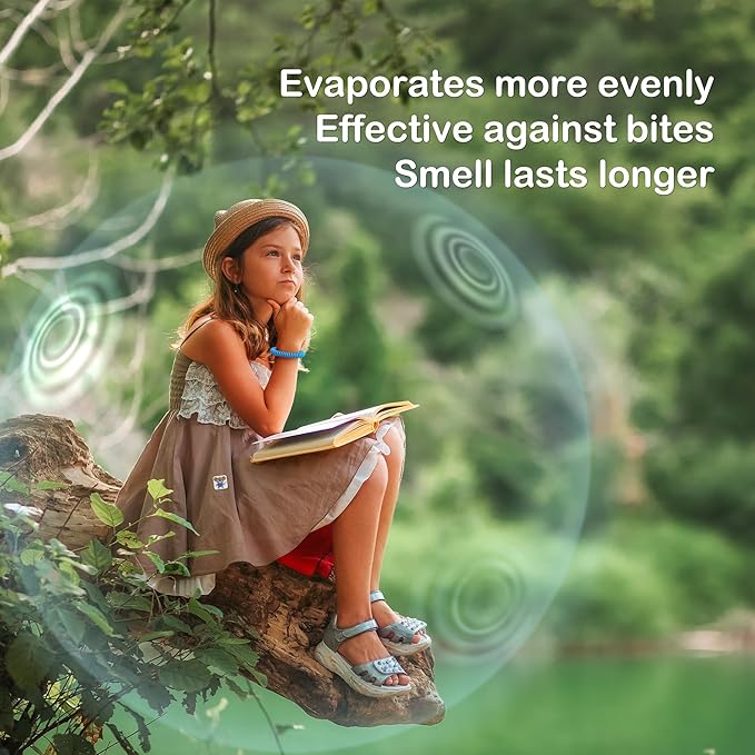 BuggyBands 120 Pack Mosquito Patches Stickers for Kids & Adult, Resealable Stickers with 2 Pack Mosquito Bracelet, Mosquito Stickers for Indoor Outdoor Camping & Travel Summer Camp Essentials