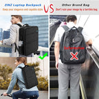 ZINZ Slim & Expandable Laptop Backpack 15 15.6 16 Inch Case, Water Resistant Travel Backpack Compatible with MacBook Pro/Neo 16" 15", Dell XPS 15 16 and Most 15" 15.6" 16" Notebooks，B04K01