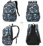 rickyh style Lightweight Elementary Durable Backpack Student Kids Waterproof Backpack