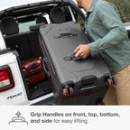 Traveler's Choice Maxporter II Polycarbonate Hardside Trunk with Spinner Wheels, Gray, 31-Inch Large Trunk