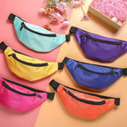Saintrygo 20 Pcs Neon Fanny Pack Bulk, 90s 80s Fanny Pack Adjustable Waist Bags, Vintage Bag, Oxford Cloth for Workout Traveling Running Bachelor Party Favors Women Men (Fashion Color)