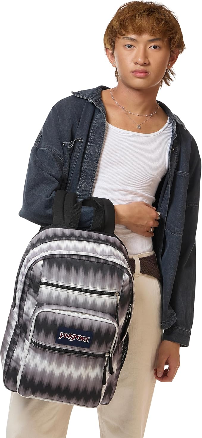 JanSport Laptop Backpack - Computer Bag with 2 Compartments, Ergonomic Shoulder Straps, 15” Laptop Sleeve, Haul Handle - Digi Tie Dye Black