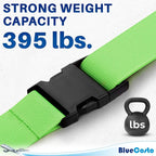 Luggage Straps for Suitcases - TSA Approved - Green, 4 PK - Premium Nylon Belts for Suitcase, Briefcase & Travel Bag - Adjustable Strap Length 46" - 78"
