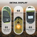 WildFinder SUV Tent, Rectangle Car Tent for Family, Waterproof & Windproof for Car Camping, Large Camping Tents with Storage Bag, SUV, Van, Jeep
