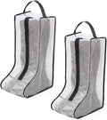 Boots Storage Bag, Portable Shoe Bags for Storage and Travel, Clear Dust Proof Boots Cover Bag, Boot Organizer (Large)