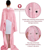 Solaris Wearable Blanket with Sleeves for Adults, Softness Comfort Warmth Fleece Gift for Women Men, Snuggy Body Throw TV Blanket for Home Office Lounge, Gift for Your Lover