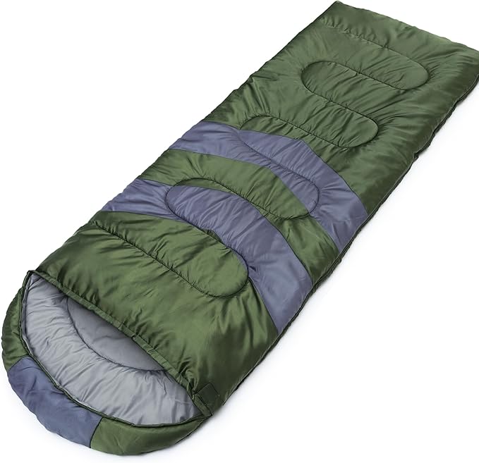 MalloMe Sleeping Bags for Adults Cold Weather & Warm - Backpacking Camping Sleeping Bag for Kids 10-12, Girls, Boys - Lightweight Compact Camping Essentials Gear Accessories Hiking Sleep Must Haves