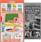 Teefrye Toddler Busy Board Montessori Toys for Toddlers 1-3 Year Old Educational Activity Book Board Sensory Travel Toys Ages 2-4 Preschool Learning Fine Motor Skills Toy Quiet Book Gift for Kids