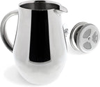 SterlingPro Stainless Steel French Press Coffee Maker Large 1 L (34 oz) with 2 Extra Filters Silver – Double Walled Insulated Coffee Press Keeps Drinks Hot, Easy to Use, Stylish Design for Rich Flavor