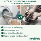 Shoe Washing Machine Bag - Set of 2 Shoe Washing Bags, 360° Deep Clean Shoes Laundry Bag, Reusable Shoe Bag for Washing Machine, Sneaker washing machine bags, Grey