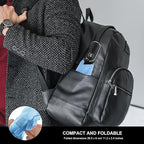 Compact Travel Umbrella for Purse - Flat Handle, Waterproof for Light Rain