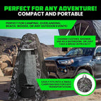 Rhino USA Pop Up Privacy Changing Tent - Ultimate Outdoor Camping Shower, Camp Toilet, Rain Shelter for Beach and Camping - Lightweight and Sturdy, Instant Setup While On-The-Go