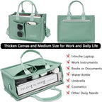 ZHMO Canvas Tote Bag for Women,Women's Bags Crossbody Bags Work Laptop Tote Bag Large Handbags Purse for Travel Nurse Teacher