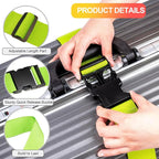 Luggage Straps for Suitcases TSA Approved, Travel Belt Suitcase Belt, Suitcase Straps TSA Approved, Luggage Belt Strap TSA Approved, Travel Straps for Luggage, Luggage Band Bag Straps, Green