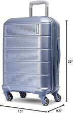 American Tourister Stratum 2.0 Expandable Hardside Luggage with Spinner Wheels, Slate Blue, Carry-on