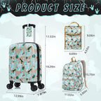Rosamo Kid’s Luggage Set 6 Piece Suitcase Set 16’’ Hardside Luggage with Spinner Wheels Girls Boys Carry on Luggage Travel Rolling Luggage Airline Approved