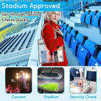 Hoiny Clear Bag for Stadium Events Approved, 12x6x12 Large Transparent Tote Bag with Zipper for Gym Concert Sports Festivals