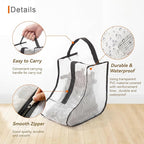 Boots Storage Bag, Portable Shoe Bags for Storage and Travel, Clear Dust Proof Boots Cover Bag, Boot Organizer (Medium)