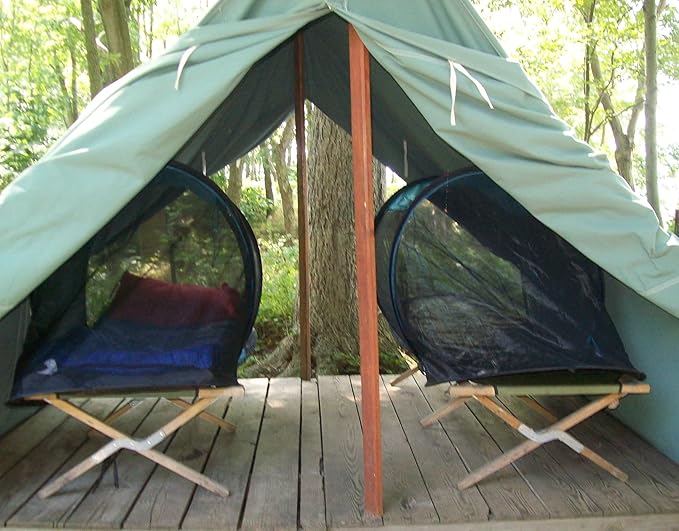 SANSBUG Screen Tent for One Person (Instant Pop up, Strong No-See-um Mesh, Durable Tarp Floor)